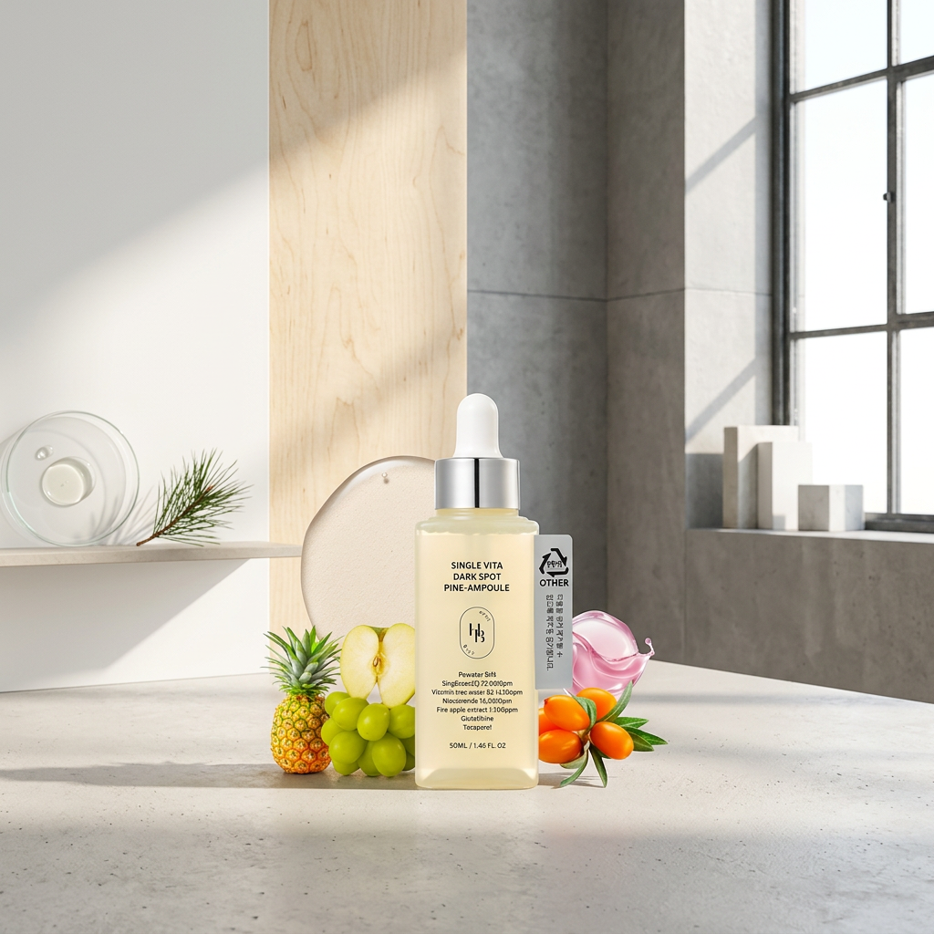 HEVEBLUE - Single Vita Dark Spot Pine-Ampoule - Vitamínová ampule proti tmavým skvrnám s borovicovým extraktem - 50 ml