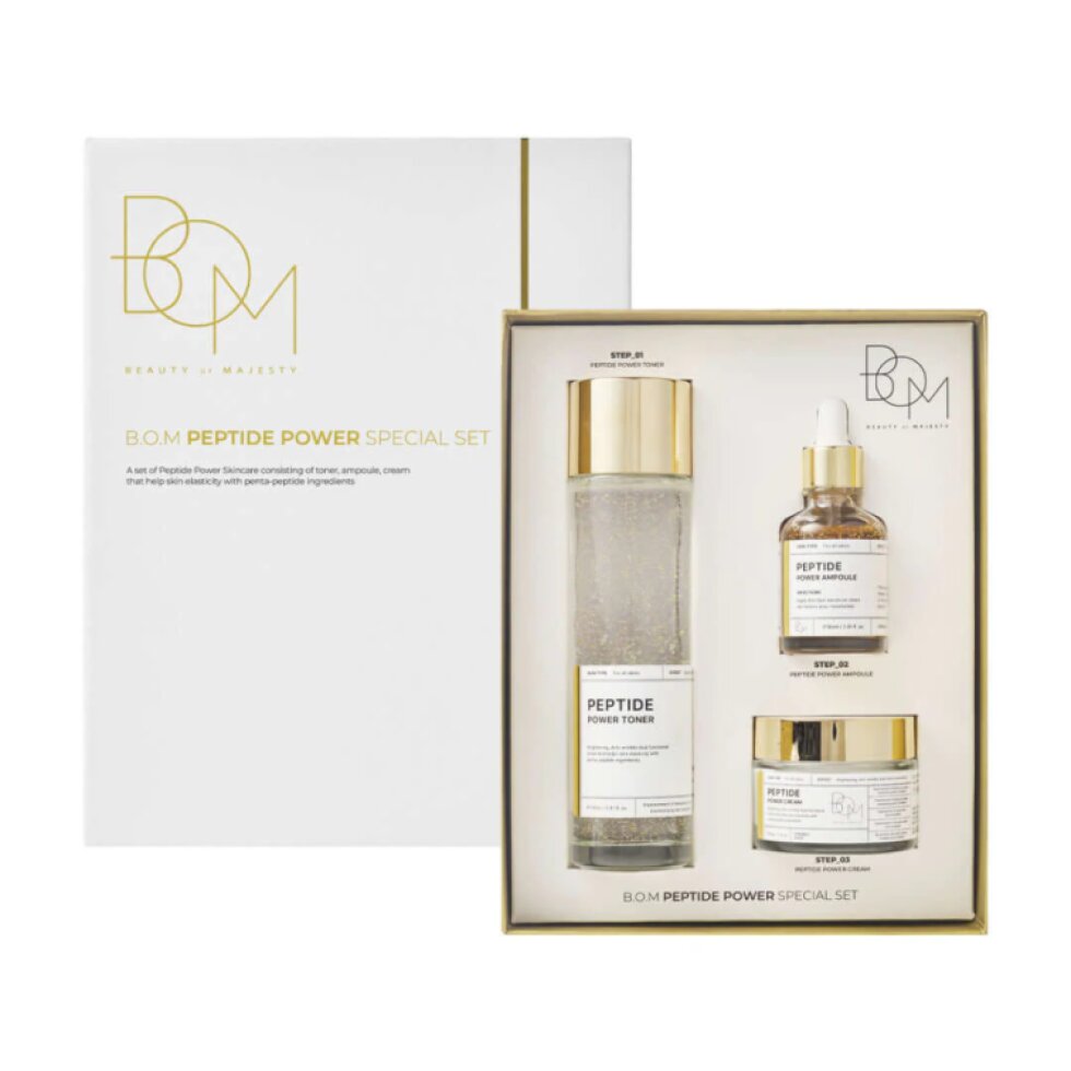 B.O.M. - Peptide Power Special Set - Set protivráskových peptidových produktů - 3 ks