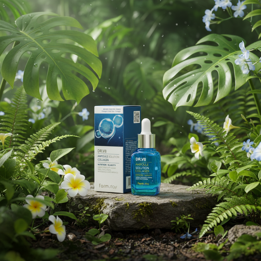 Farm Stay - Dr. V8 Ampoule Solution Collagen - Kolagenová ampule pro všechny typy pleti- 30 ml