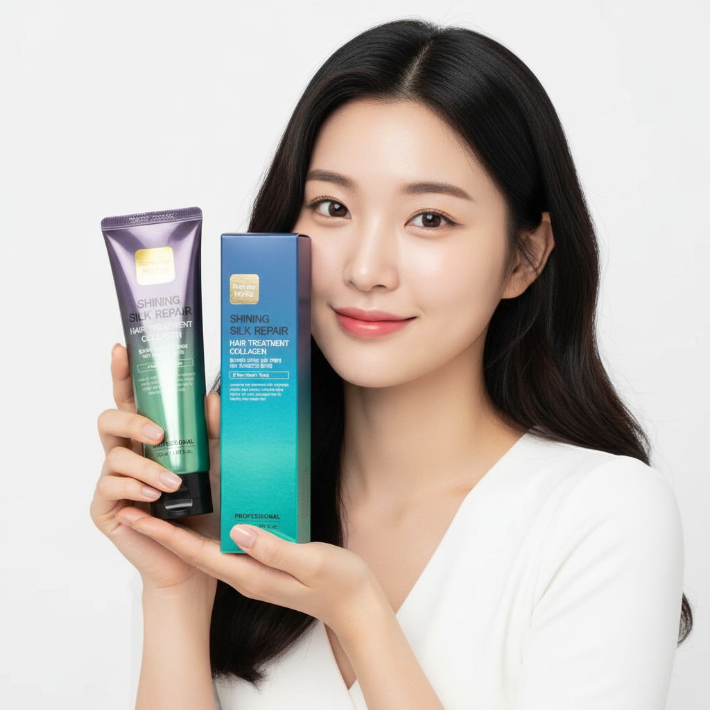 Farm Stay - Shining Silk Repair Hair Treatment Collagen - Opravná maska na poškozené vlasy - 150 ml