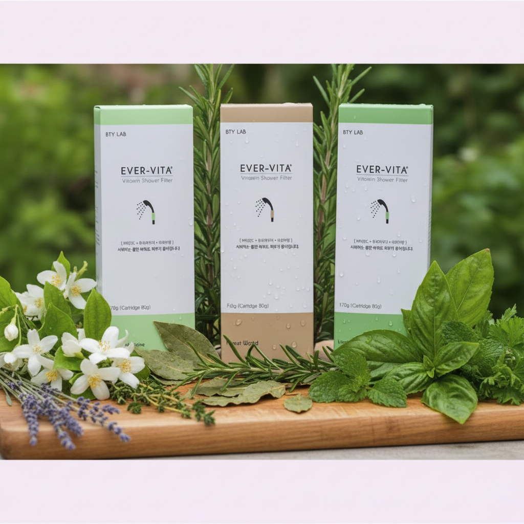 EVER VITA - Vitamínové filtry do sprchy - Bazalka, jasmín a dřevo - SET 3 ks