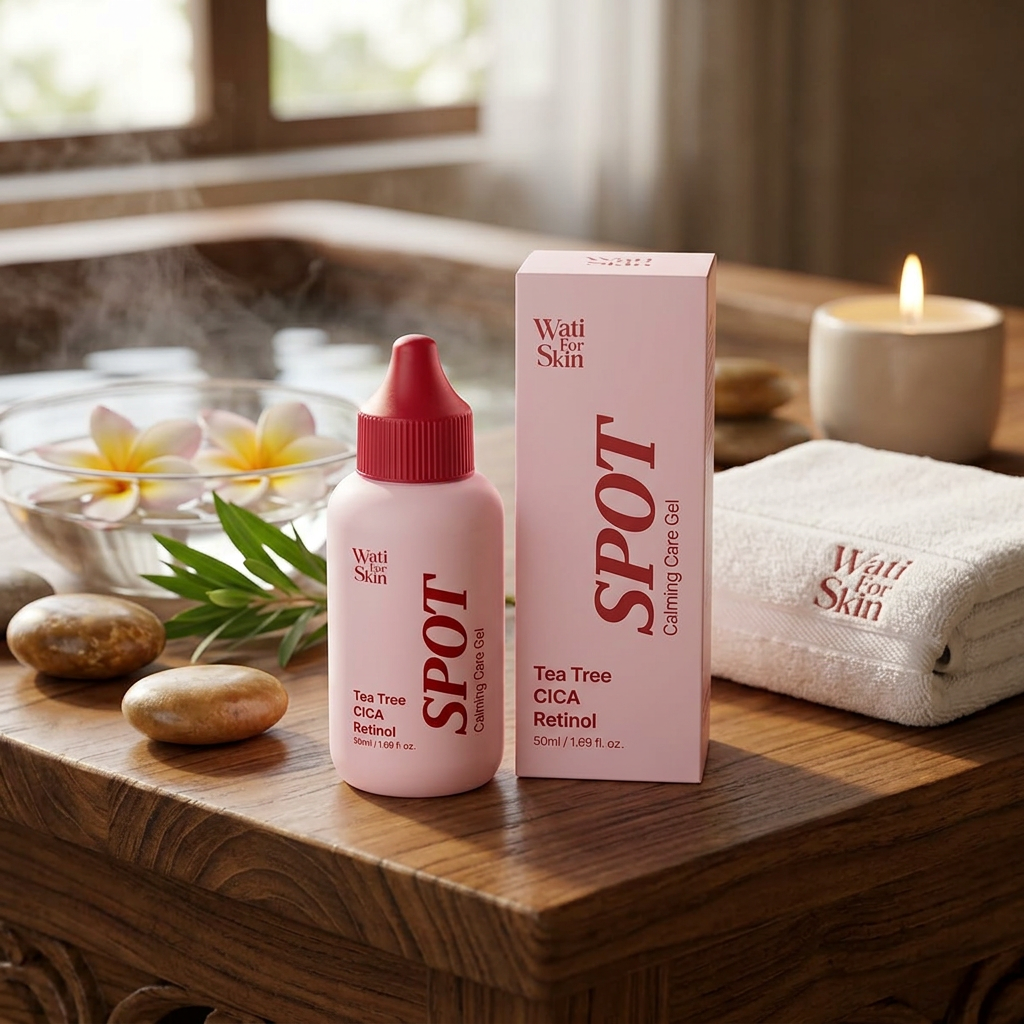 WATI FOR SKIN - Tea Tree CICA Retinol Spot Calming Care Gel - Zklidňující lokální gel - 50 ml