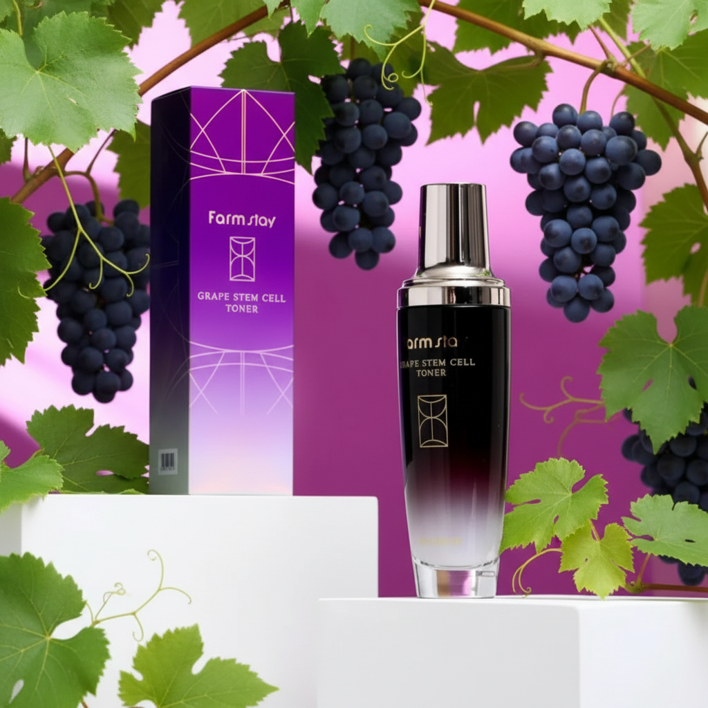 Farm Stay - Grape Stem Cell Toner - Toner s hroznovými kmenovými buňkami - 130 ml