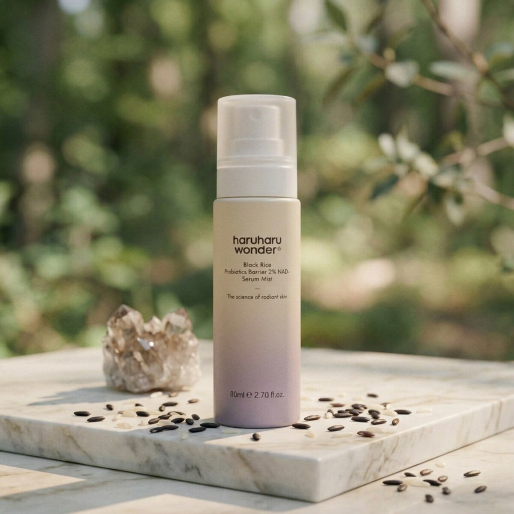 HaruHaru Wonder - Black Rice Probiotics Barrier 2% NAD+ Serum Mist - Sérum v mlze s černou rýží, probiotiky, 2 % NAD+ a posílením kožní bariéry - 80 ml