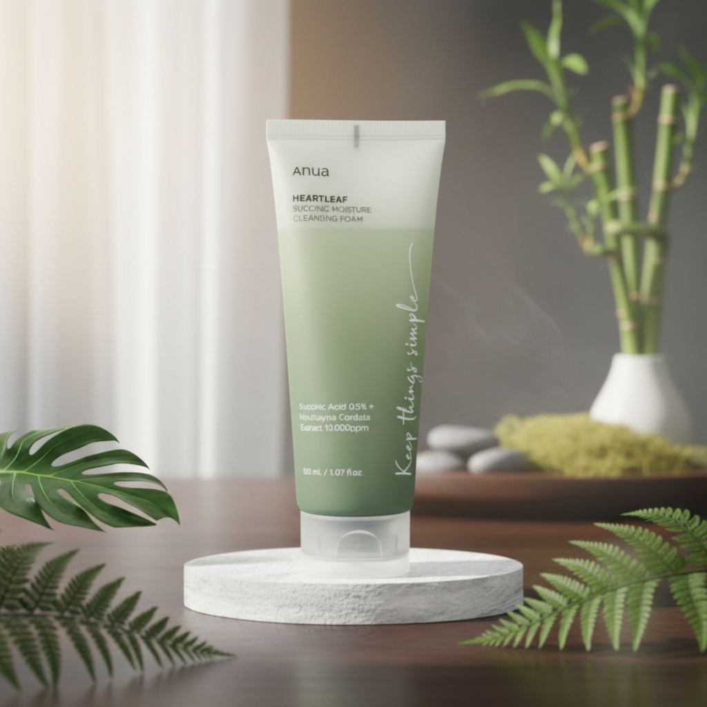 ANUA - Heartleaf Succinic Moisture Cleansing Foam - Hydratační čisticí pěna - 150 ml