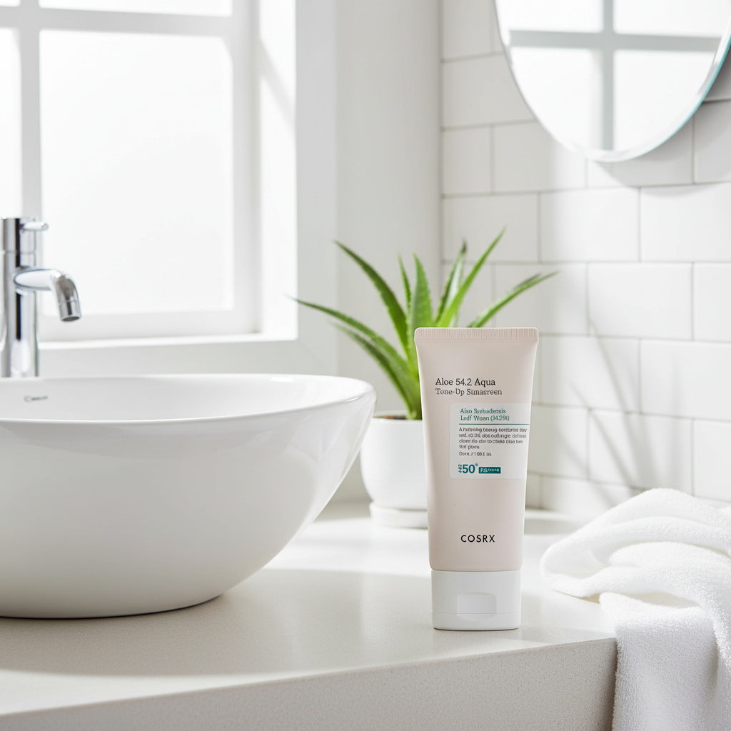 COSRX Aloe 54.2 Aqua Tone-Up Sunscreen SPF50+/PA++++ - Hydratační SPF krém s rozjasňujícím účinkem - 50 ml
