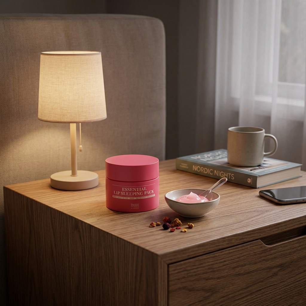 TENZERO - Essential Lip Sleeping Pack Berry Polis - Noční regenerační balzám na rty s vůní lesních plodů - 15 g