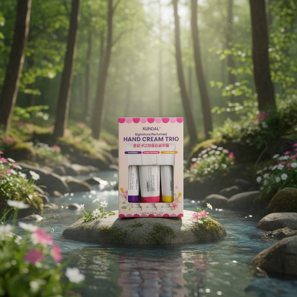 KUNDAL - Signature Perfumed Hand Cream Trio - Hydratační a vyživující krém na ruce - 3 x 50 ml