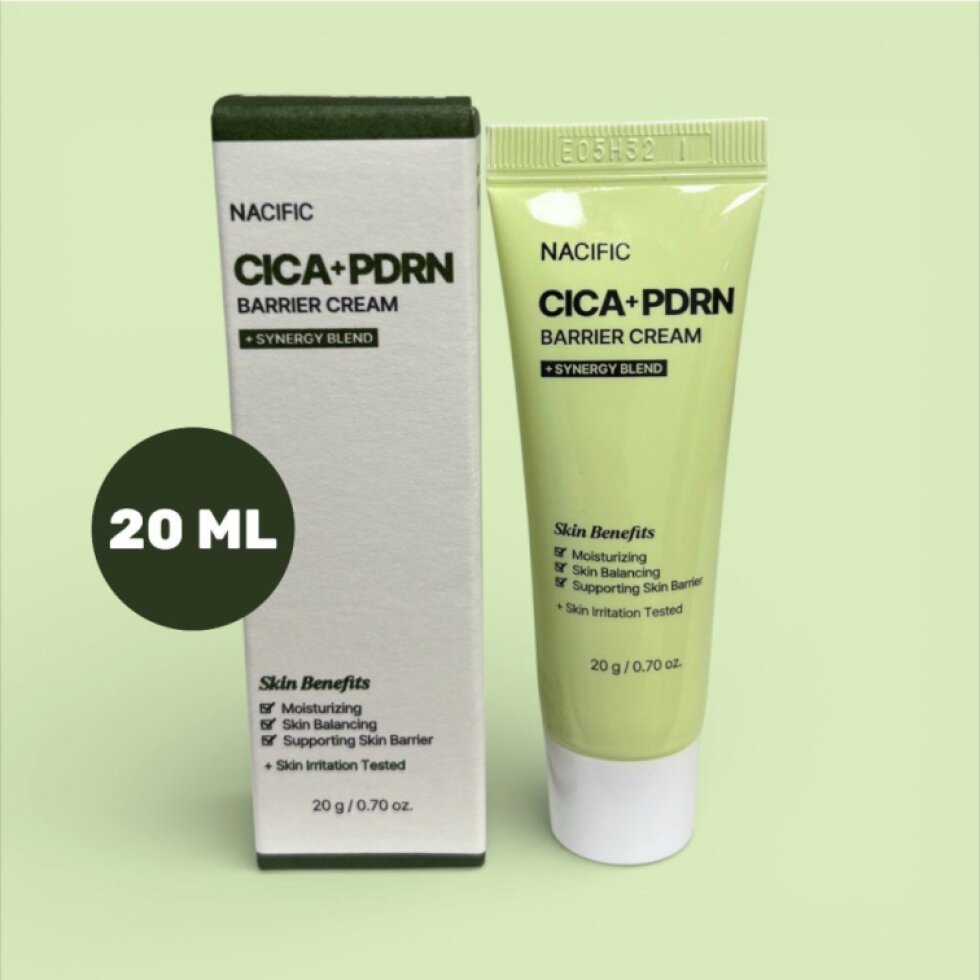 NACIFIC - Cica PDRN Barrier Cream - Regenerační krém s Cica a PDRN pro posílení kožní bariéry - 20 g