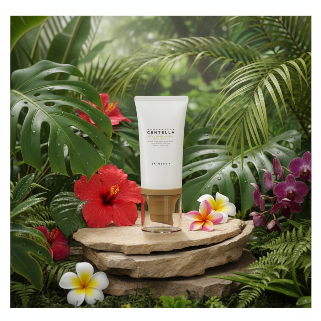 SKIN1004 - Madagascar Centella Air-Fit Suncream Light SPF30 PA++++ - Lehký SPF krém s minerálním filtrem - 50 ml