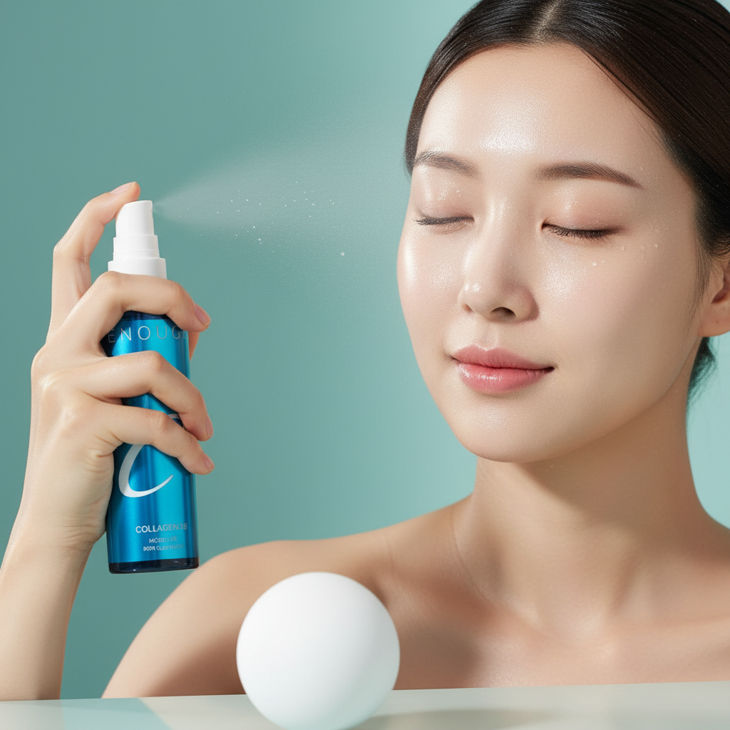 ENOUGH - Collagen 3X Moisture Makeup Fixer - Kolagenový hydratační fixační sprej na make-up - 100 ml