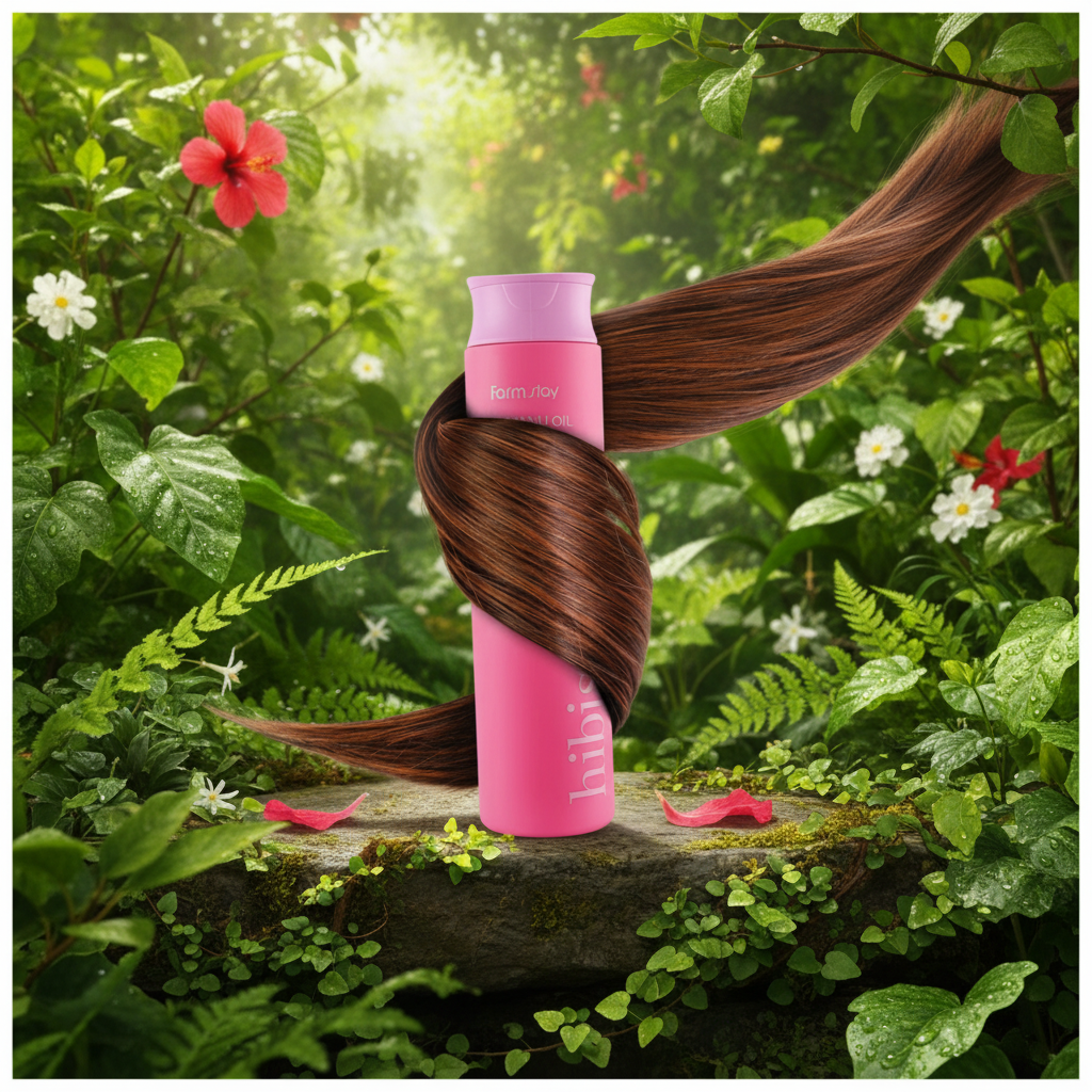 Farm Stay - Tamanu Oil Mild Shampoo Hibiskus - Čisticí a regenerační šampon - 300 ml