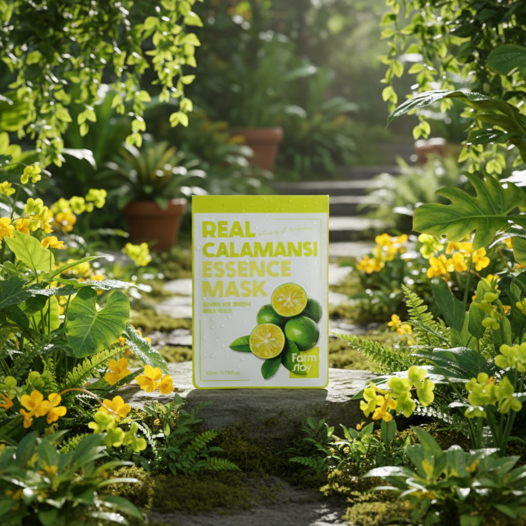 Farm Stay - Real Calamansi Essence Mask - Posilující pleťová maska s vitamíny - 1 ks