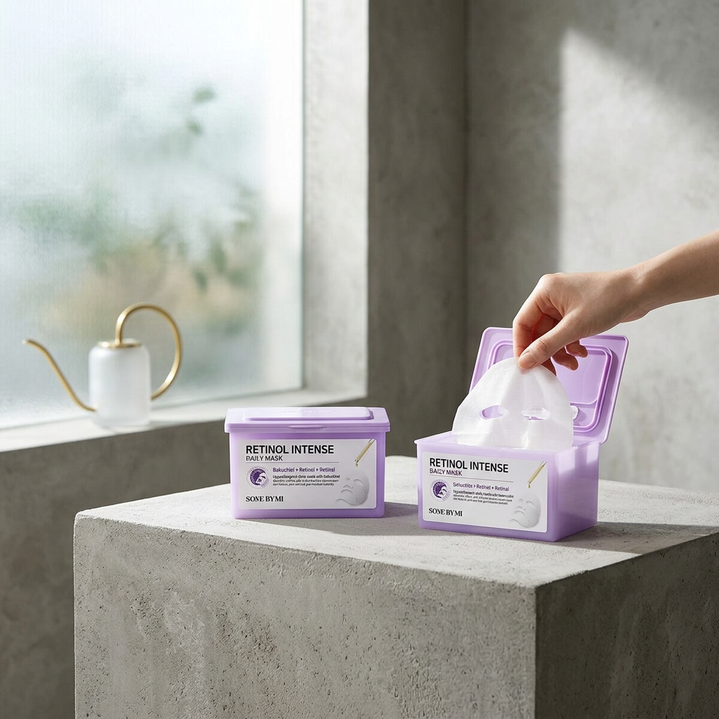 SOME BY MI - Retinol Intense Daily Mask - Zpevňující pleťová maska v praktickém balení - 30ks