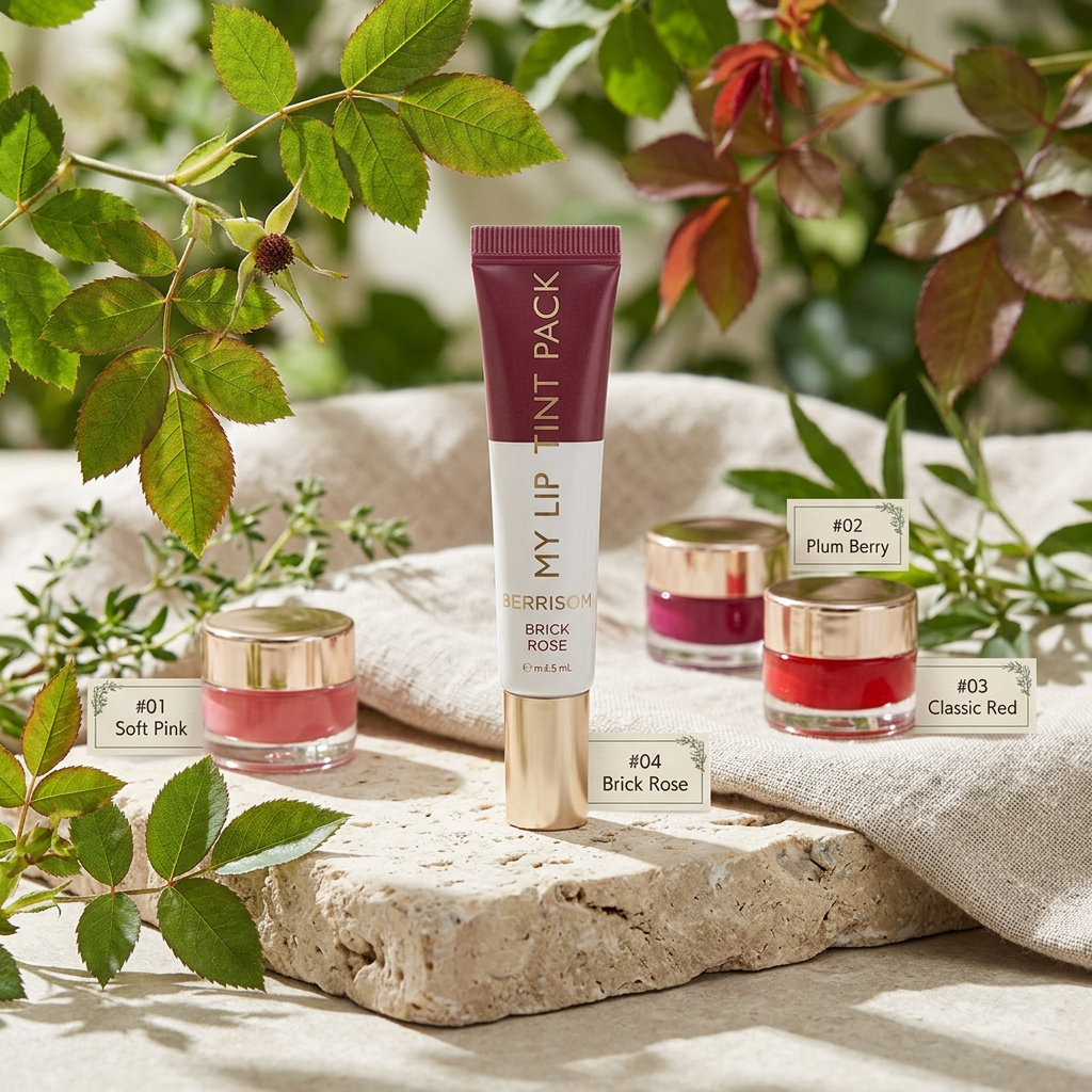BERRISOM - My Lip Tint Pack 04 Brick Rose - Zabarvený, slupovací tint na rty - 15 g