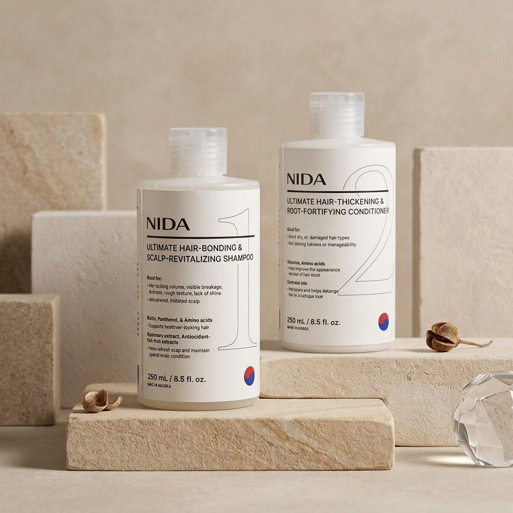 NIDA - Ultimate Hair-Bonding Scalp-Revitalizing Shampoo - Obnovující šampon na vlasové vazby a pokožku hlavy - 250 ml