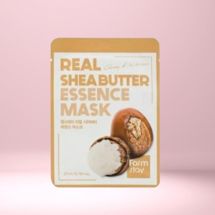 Farm Stay - Real Shea Butter Essence Mask - Plátýnková maska s bambuckým máslem - 1 ks