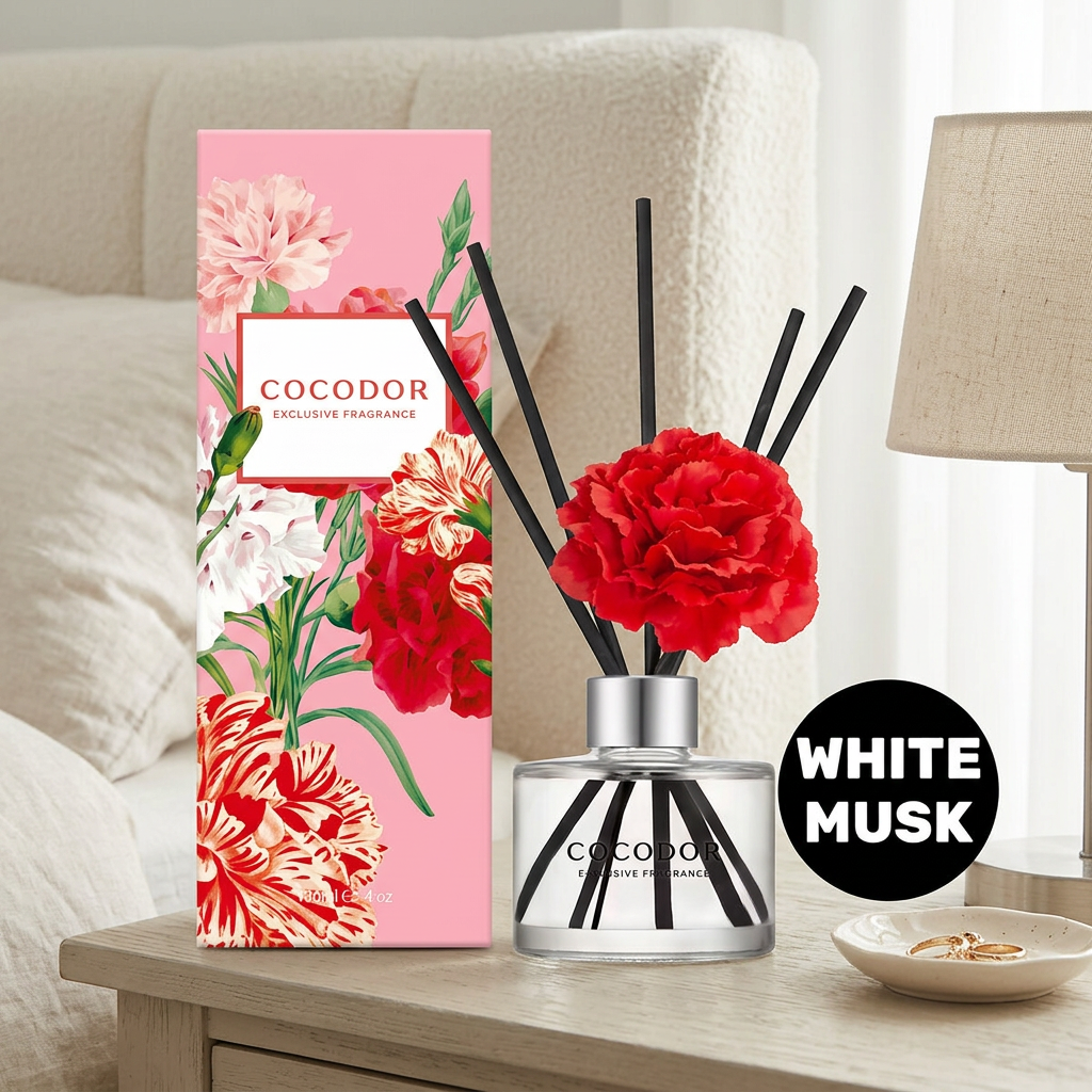 COCODOR - Carnation Diffuser White Musk - Difuzér s karafiátem a White Musk - 120 ml