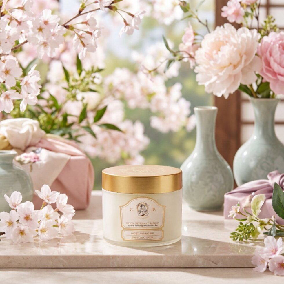 CHALLANS DE PARIS - Coton Nettoyant d'Aqua Excellence - Luxusní hydratační odličovací tampónky - 120 ml