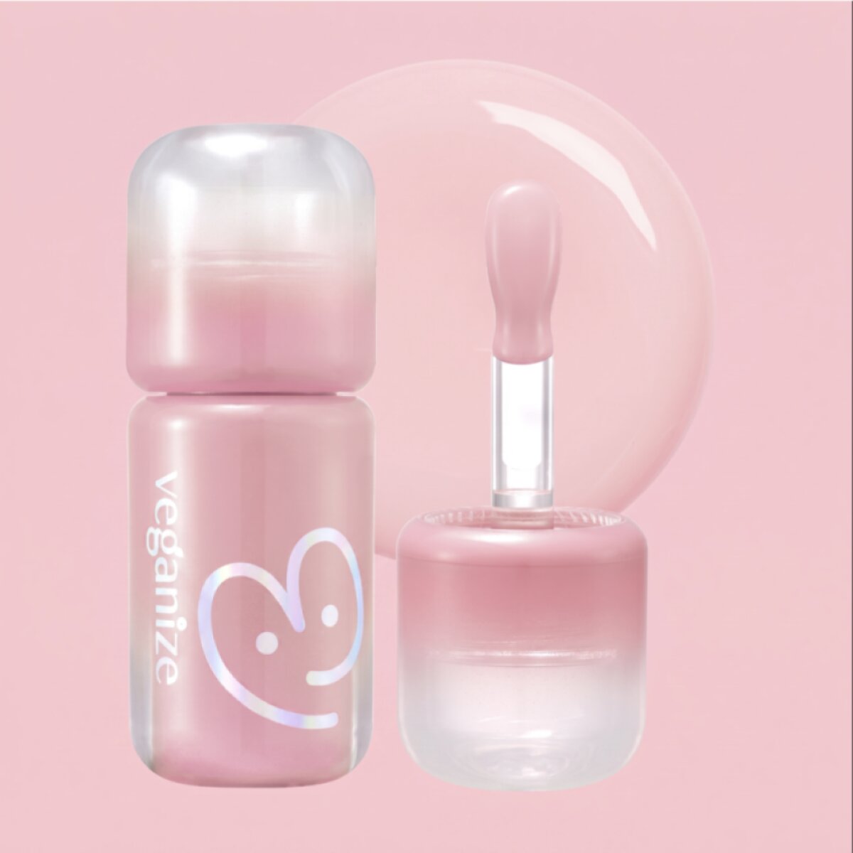 VEGANIZE - 4D Dewyshine Lip Oil Pearl Gloss 07 Pink Mellow - Třpytivý olej na rty s perleťovým leskem - 4 g
