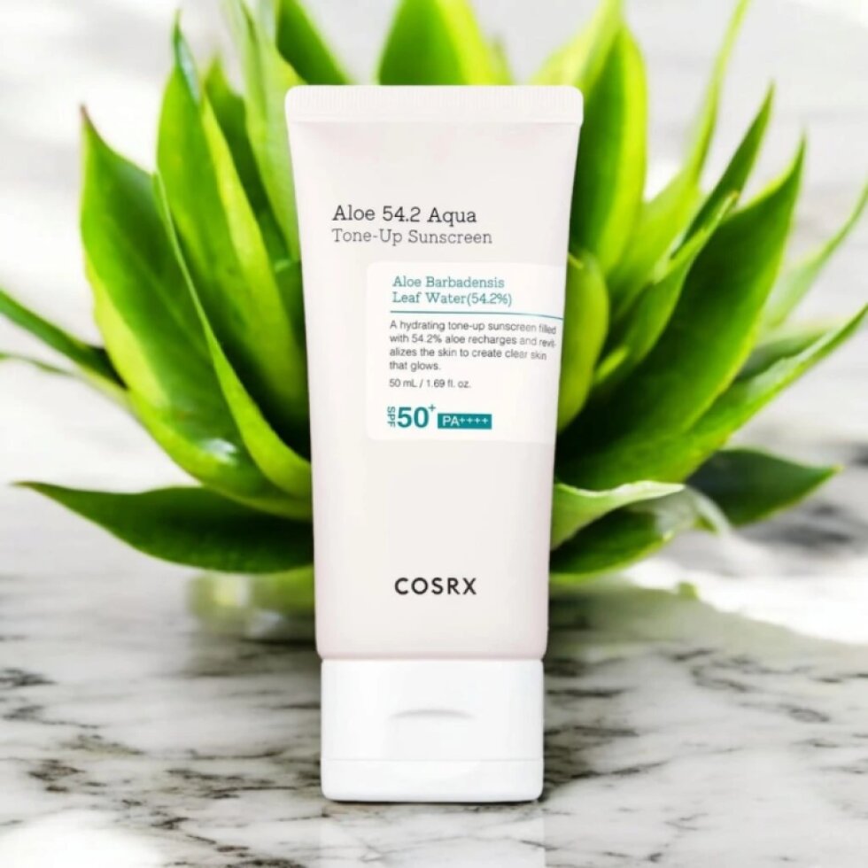 COSRX Aloe 54.2 Aqua Tone-Up Sunscreen SPF50+/PA++++ - Hydratační SPF krém s rozjasňujícím účinkem - 50 ml
