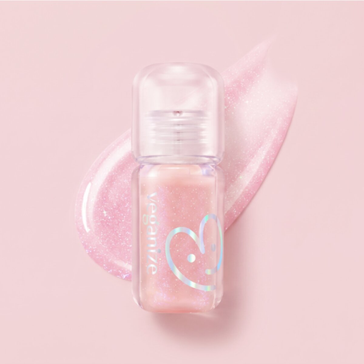 VEGANIZE - 4D Jewelshine Lip Oil Pearl Gloss 02 Fairy Pink - Třpytivý olej na rty s perleťovým leskem - 4 g