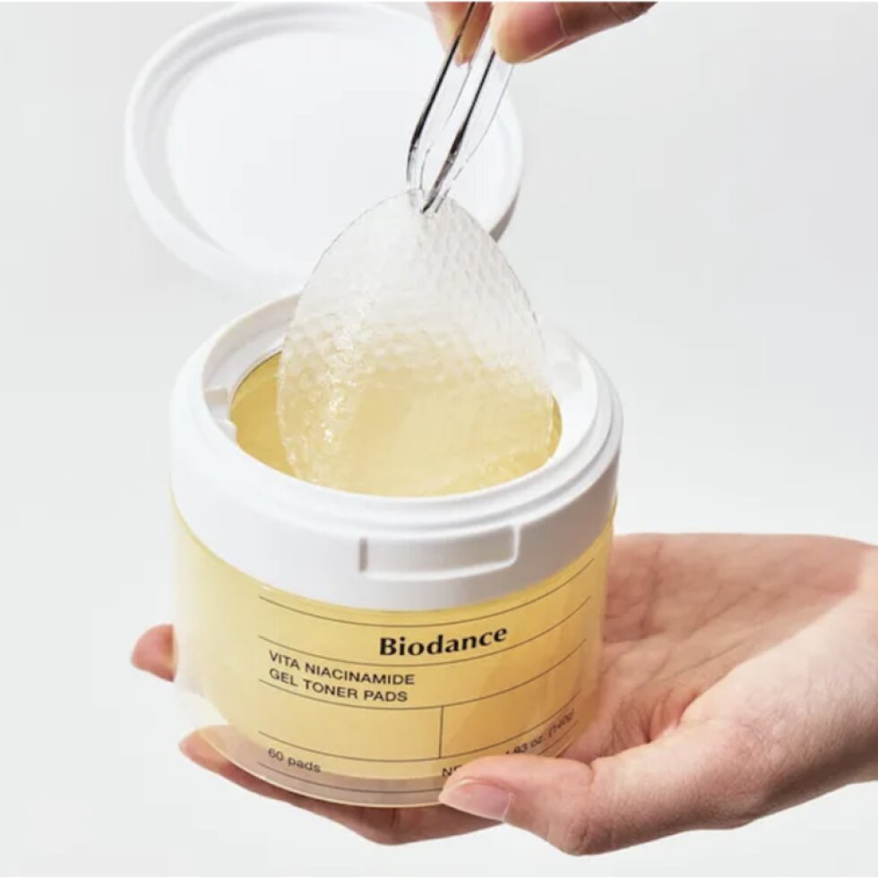 BIODANCE - Vita Niacinamide Gel Toner Pads - Gelové tonerové tamponky s niacinamidem - 60 ks / 140 g
