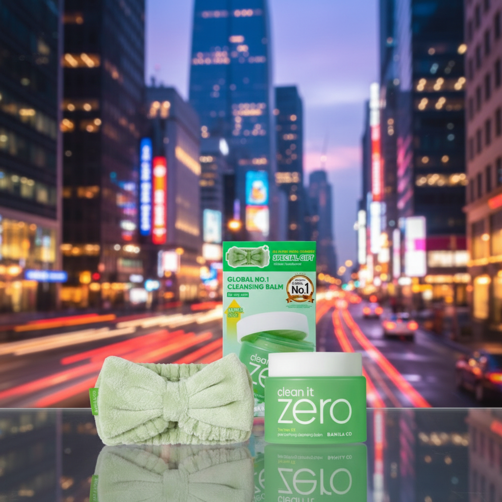 Banila Co - Clean It Zero Cleansing Balm Pore Clarifying SET - Sorbetový čisticí balzám pro problematickou pleť SET s čelenkou - 180 ml