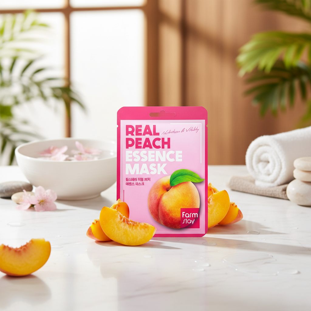 Farm Stay - Real Peach Essence Mask - Revitalizační plátýnková maska broskev 1 ks