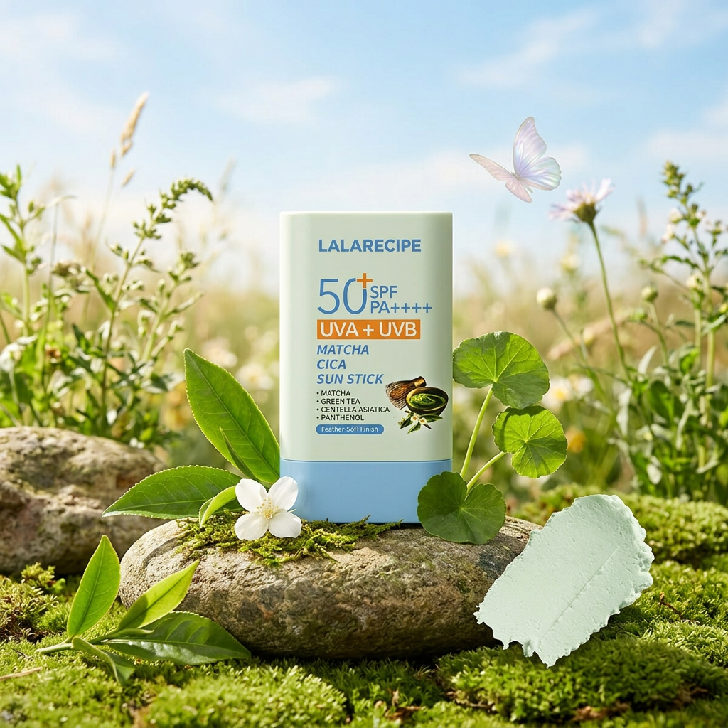 LALARECIPE - Matcha Cica Sun Stick – Zklidňující opalovací krém s matchou a cicou v tyčince - 20 g