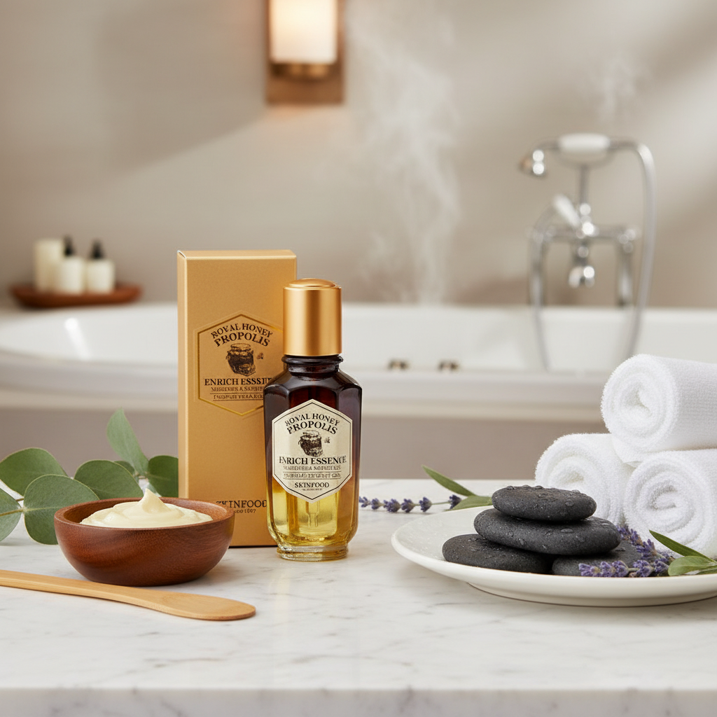SKINFOOD - Royal Honey Propolis Enrich Essence - Hydratační a regenerační pleťová esence s propolisem - 50 ml