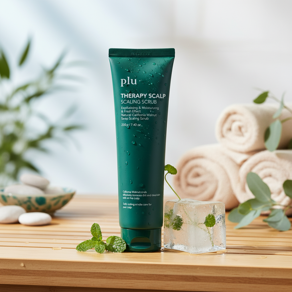 PLU - Exfoliating Scalp Scrub Peppermint - Exfoliační peeling na pokožku hlavy s mátou peprnou - 210 g