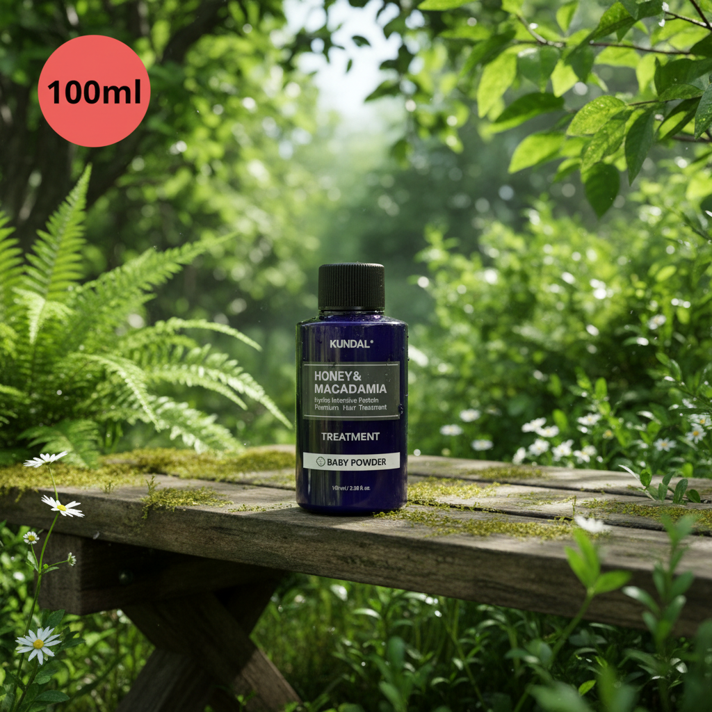 Kundal Honey&Macadamia Treatment - Hydro-intenzivní proteinová kůra na vlasy s vůní BABY POWDER - 100 ml