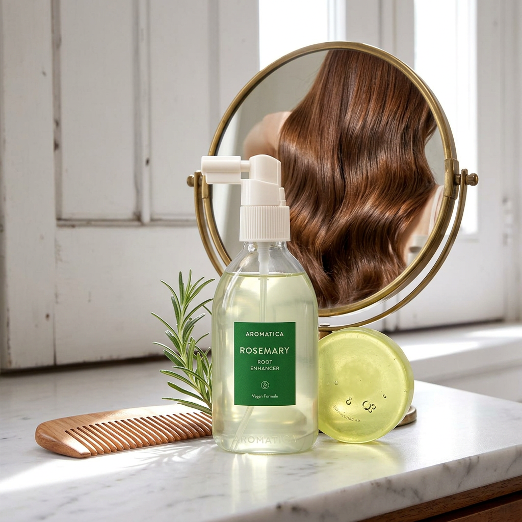 AROMATICA - Rosemary Root Enhancer - Posilující, rozmarýnový sprej na podporu růstu vlasů - 100 ml