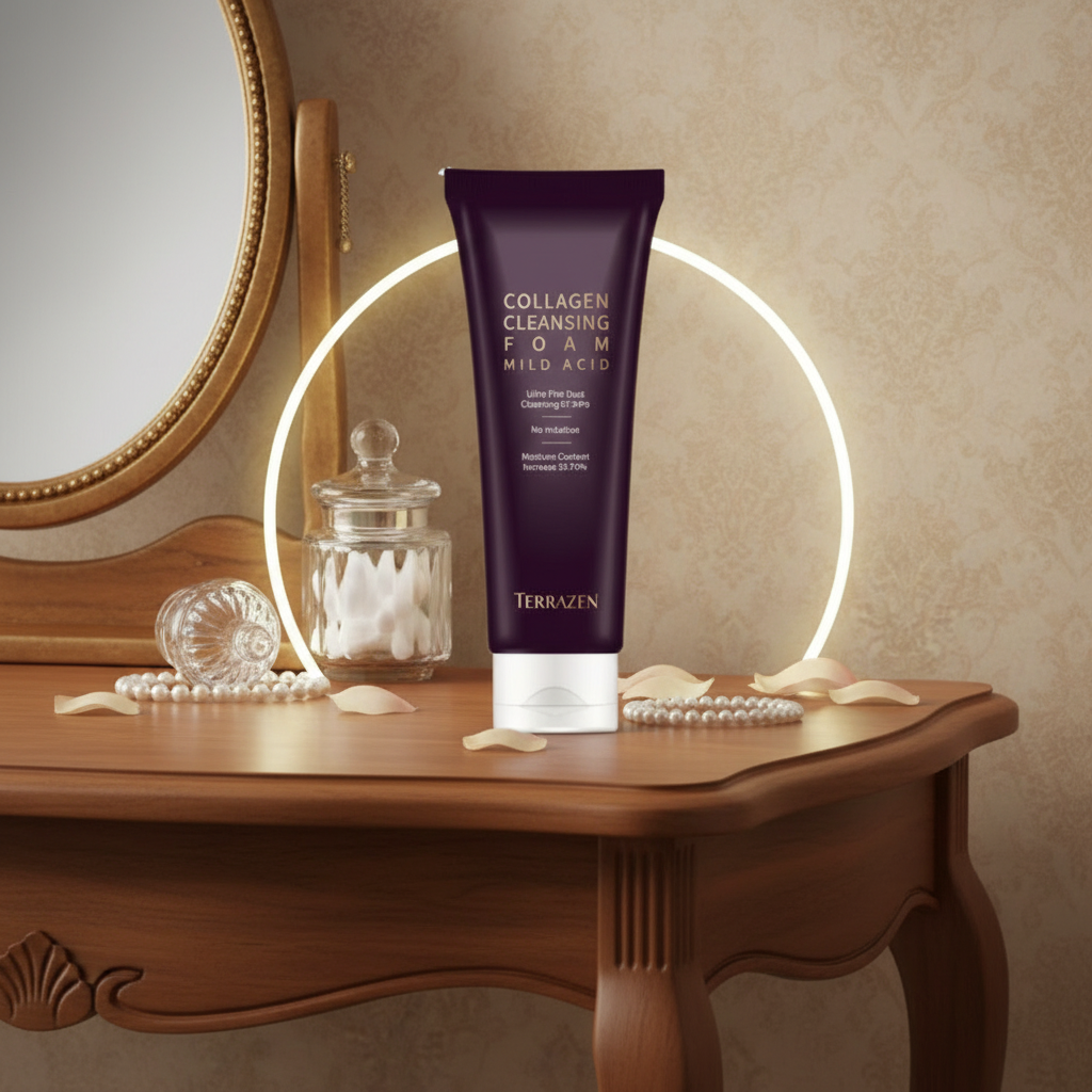 TERRAZEN - Collagen Cleansing Foam Mild Acid - Kolagenová odličovací pěna - 140 ml