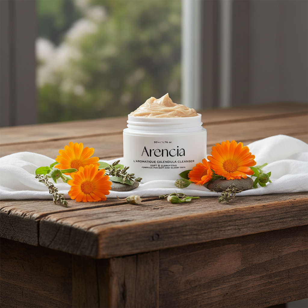 ARENCIA - Calendula Rice Mochi Cleanser - Čisticí balzám s měsíčkem lékařským 3v1 - 120 ml