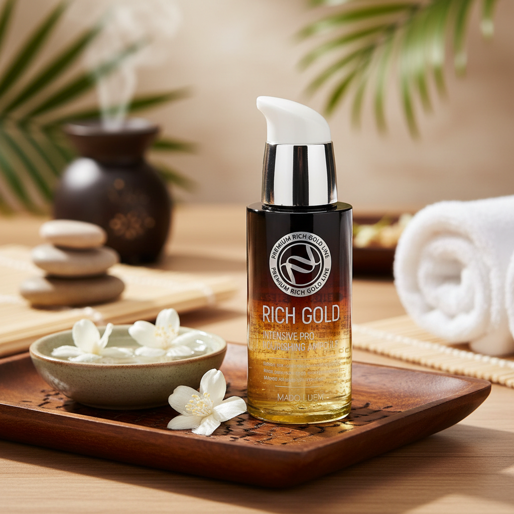 ENOUGH - Rich Gold Intensive Pro Nourishing Ampoule - Intenzivní vyživující ampule s propolisem a 24K zlatem - 30 ml