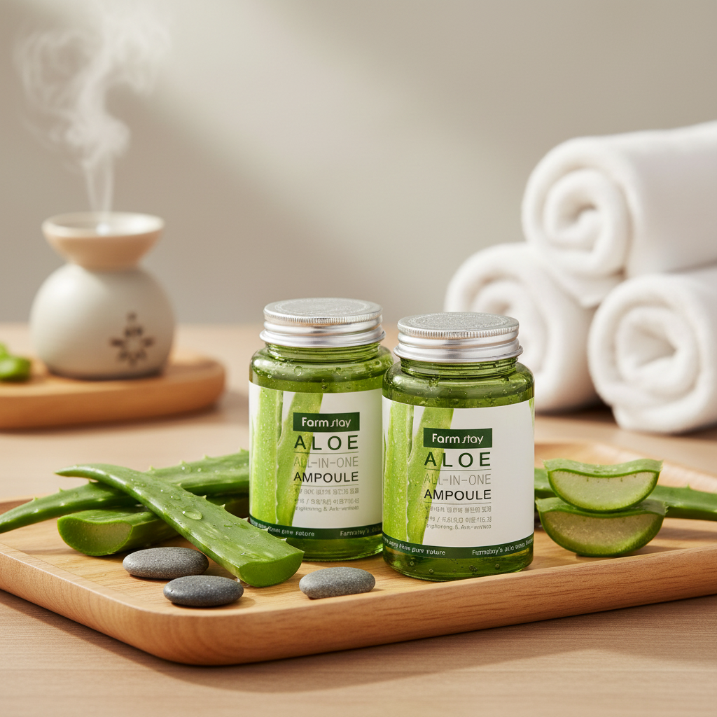 Farm Stay - Aloe All-In One Ampoule - Ampule (sérum) s Aloe vera - 250 ml