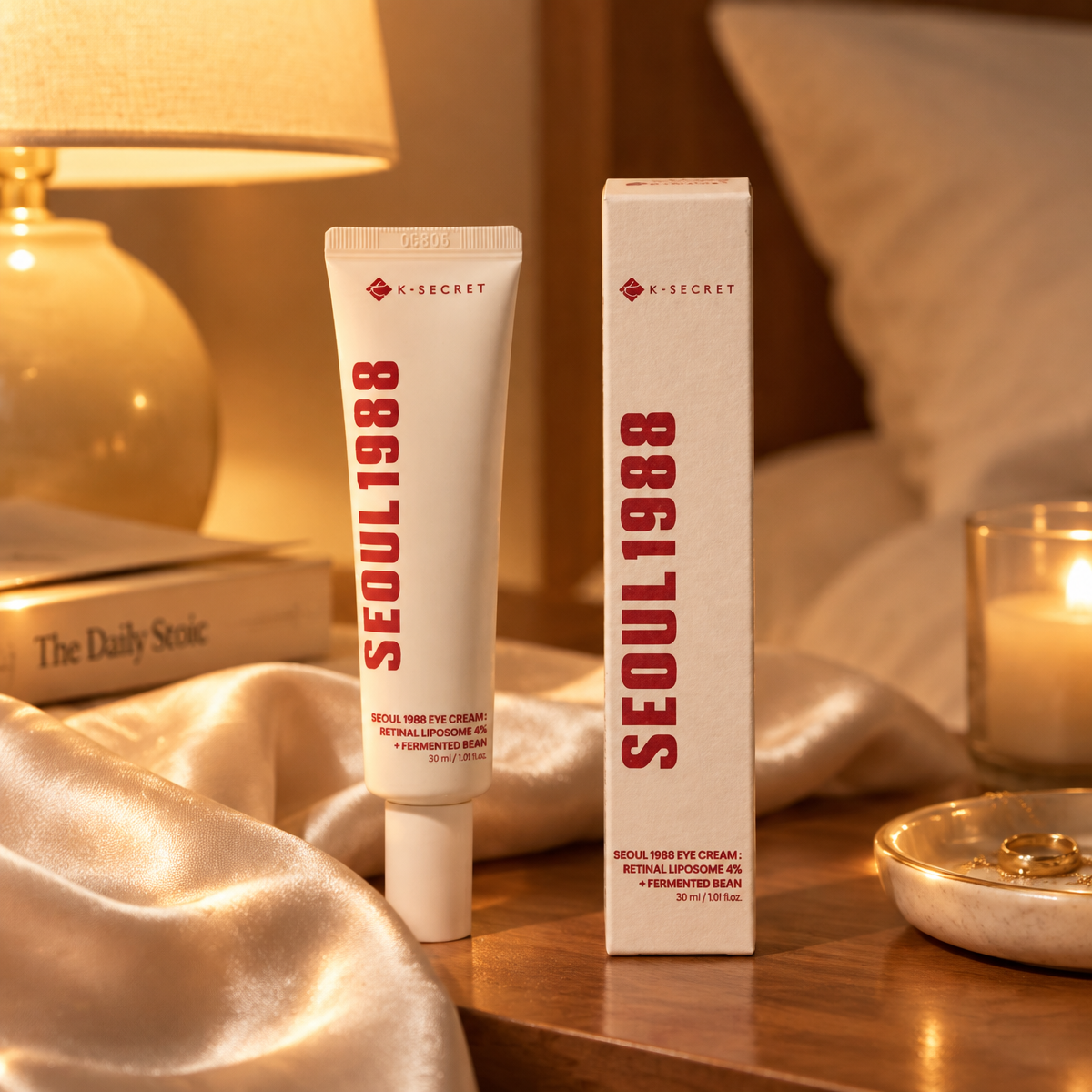 KSECRET - SEOUL 1988 Eye Cream : Retinal Liposome 4% + Fermented Bean - SEOUL 1988 Oční krém: 4% retinal v liposomech + fermentované fazole - 30 ml