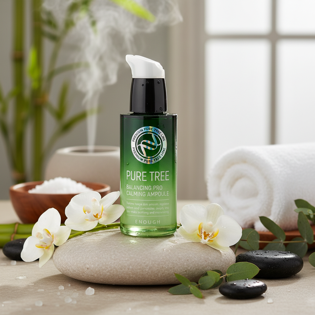 ENOUGH - Pure Tree Balancing Pro Calming Ampoule - Zklidňující ampoule s tea tree - 30 ml