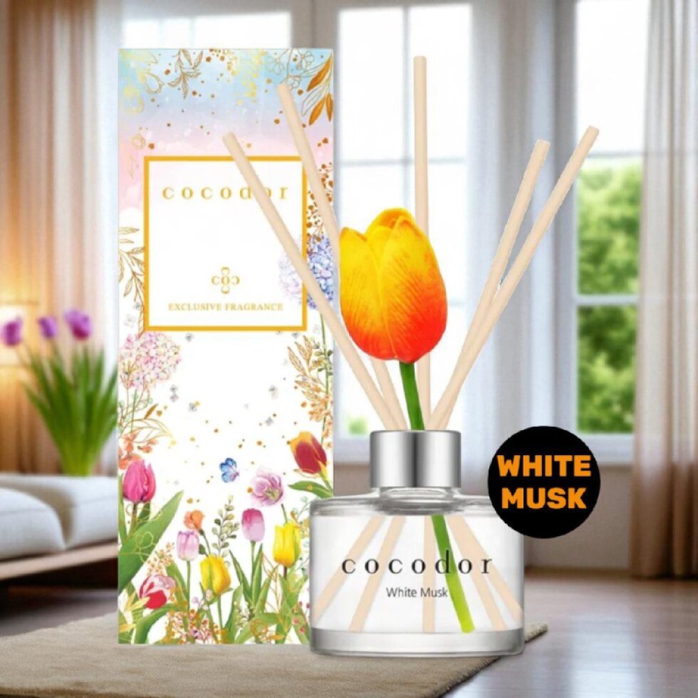 COCODOR - Tulip Diffuser White Musk - Difuzér s vůní white musk - 120 ml