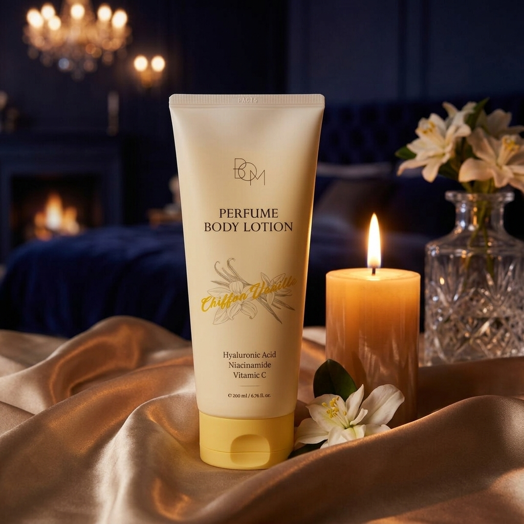 B.O.M. - Chiffon Vanilla Perfume Body Lotion - Parfemovaný tělový krém s vůní vanilky - 200 ml