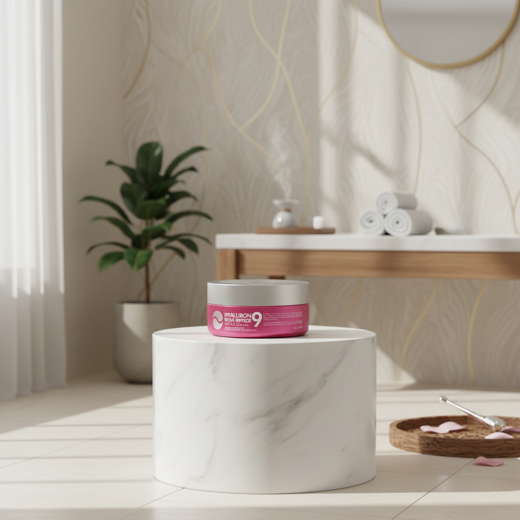 MEDI-PEEL - Hyaluron Rose Peptide 9 Ampoule Eye Patch - Hydratační a vyživující hydrogelové polštářky pod oči - 60ks