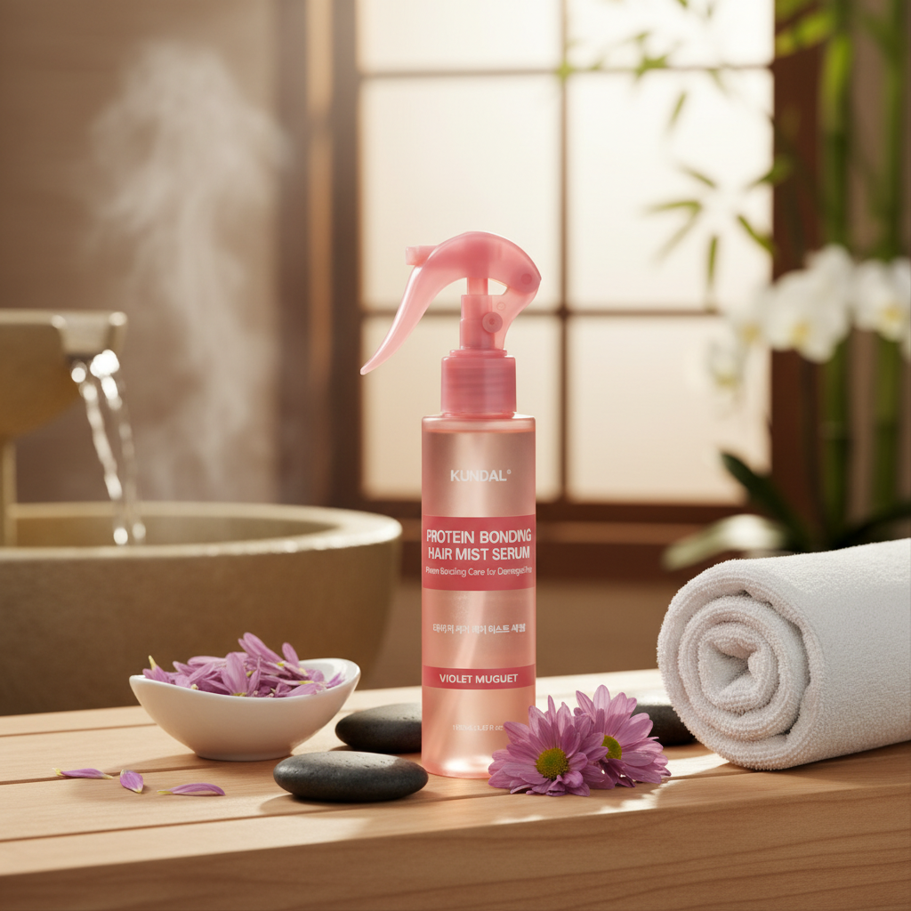 Kundal Protein Bonding Damage Care Hair Mist Serum - Proteinové sérum ve spreji VIOLET MUGUET - 150 ml