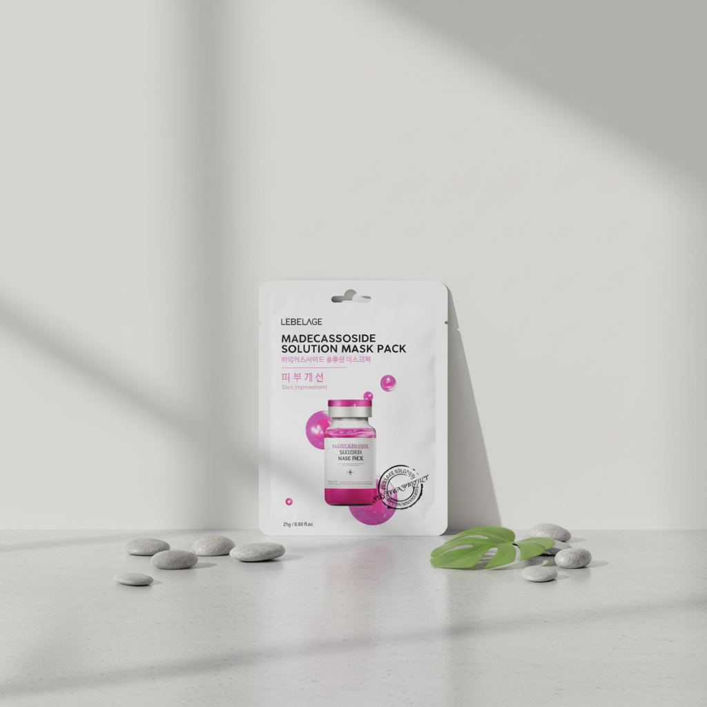 LEBELAGE - Madecassoside Solution Mask Pack - Obnovující plátýnková maska - 25 g