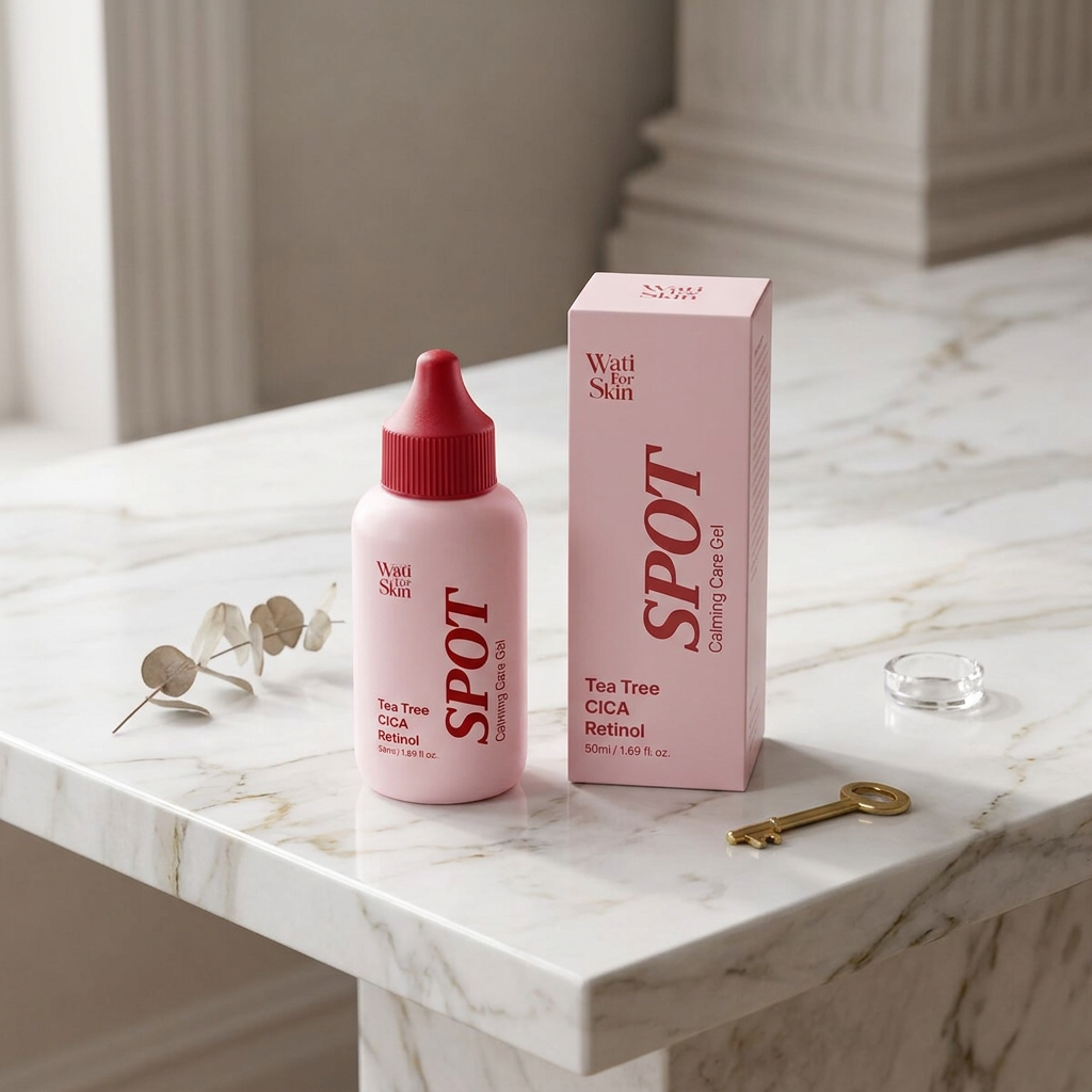 WATI FOR SKIN - Tea Tree CICA Retinol Spot Calming Care Gel - Zklidňující lokální gel - 50 ml