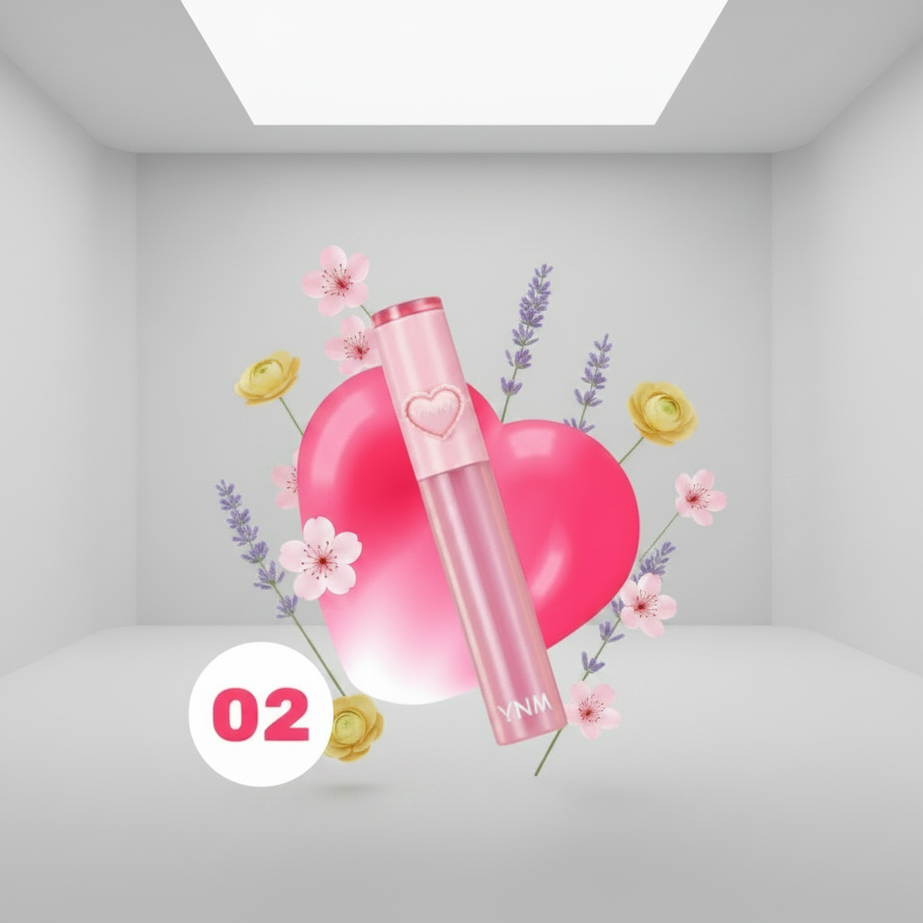 YNM - Heart Jelling Tint 02 Cherry Jelling - Gelový tónovací balzám na rty 02 Cherry Jelling - 2,6 g