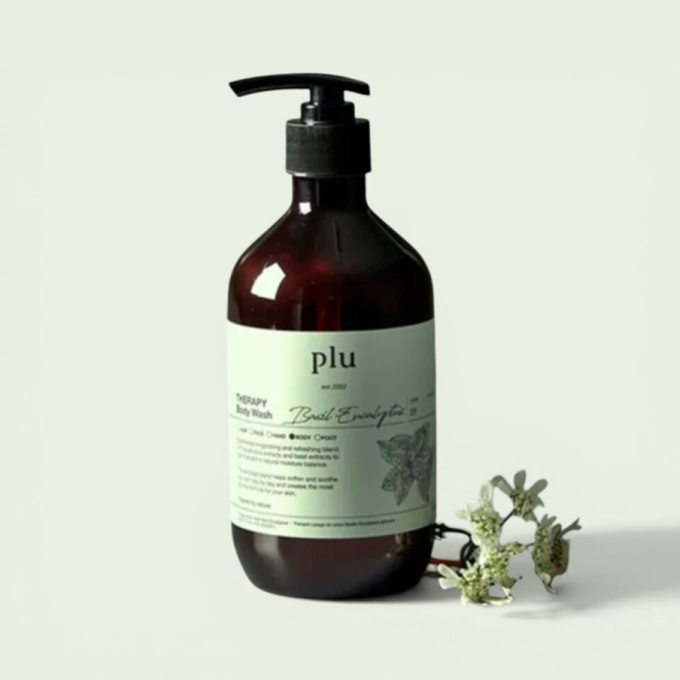 PLU - Aroma Body Wash Basil Eucalyptus - Aromatický sprchový gel s bazalkou a eukalyptem - 500 ml