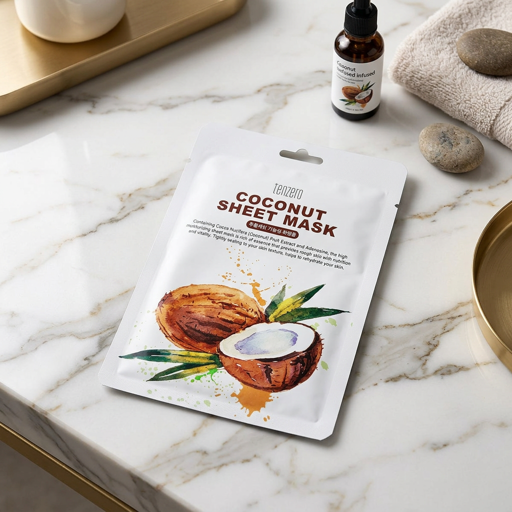 TENZERO - Coconut Sheet Mask - Plátýnková maska kokosová - 25 ml