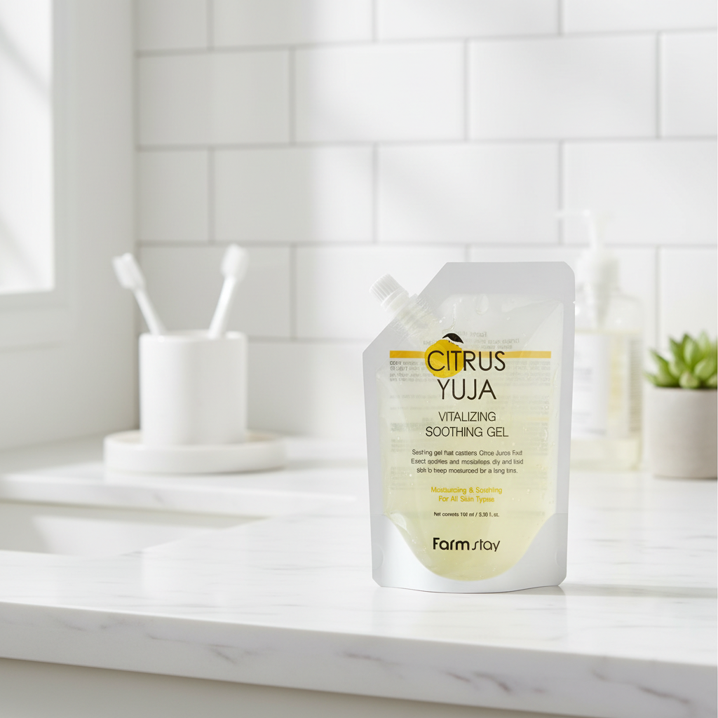 Farm Stay - Citrus Yuja Vitalizing Soothing Gel - Hydratační, zklidňující a osvěžující gel na obličej - 100 ml